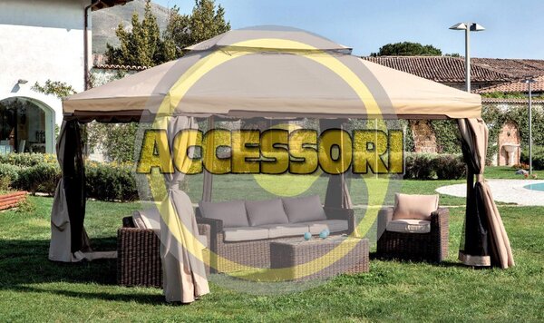 Giardini del Re Set 4 Teli per Gazebo 3x4 mt Laterali per Gazebo Adventure Magnum