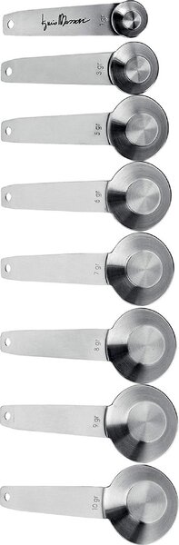GHIDINI Set 8 misurini di precisione da 1 a 10 grammi La Pasticceria di Precisione Iginio Massari Acciaio inox - 3519