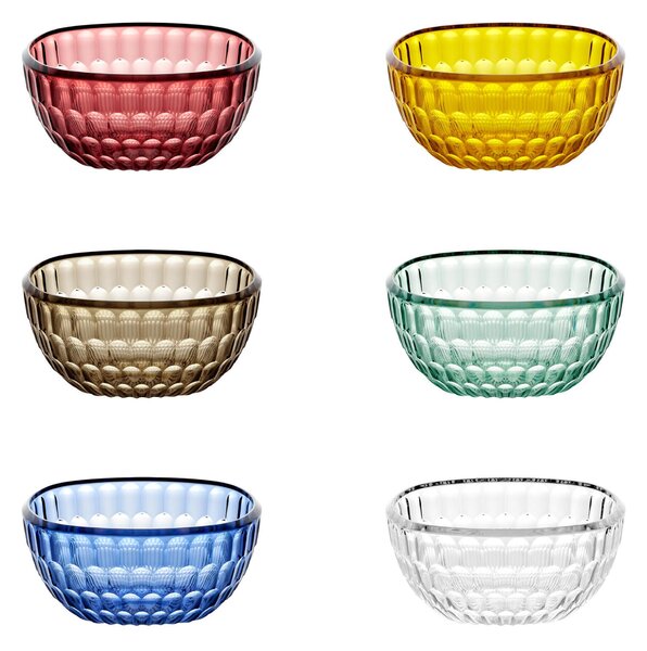 Set 6 ciotoline Gelato MINI L.12 Decoro Vanity Pio eTito Toso in acrilico Bio-based Dimensioni L �12xh 5,5 cm - 428 cc Multicolor