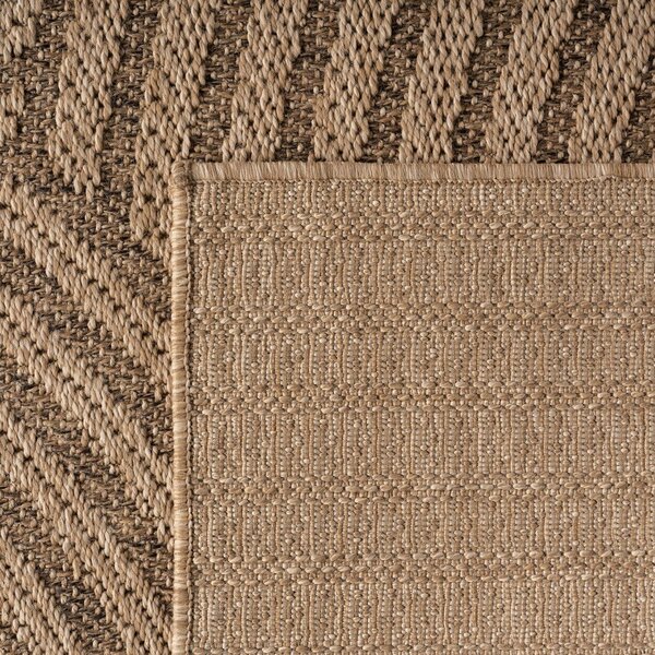 Tappeto da interno/esterno rotondo marrone ø 80 cm Timber 1401 – Ayyildiz Carpets