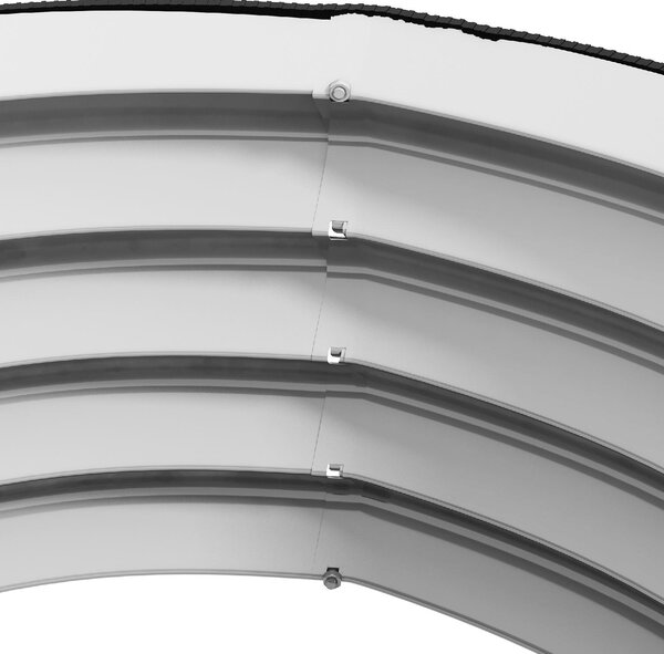 VivaGarden Set di 2 Letti per Orto Rialzati in Acciaio Galvanizzato con Fondo Aperto 60x30 cm colore Argento - A2810SRAO82