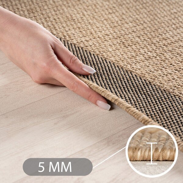 Tappeto da interno/esterno marrone 160x230 cm Timber 1402 – Ayyildiz Carpets