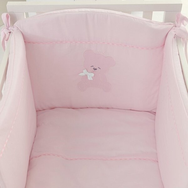 NANAN Set Piumone e Paracolpi per Lettino colore Rosa - Coccolo