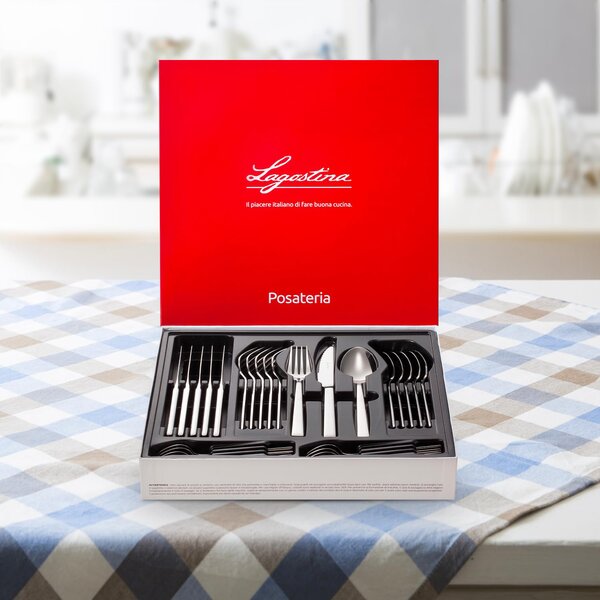 LAGOSTINA Set posate tavola 24 pezzi Giada - 14453652724