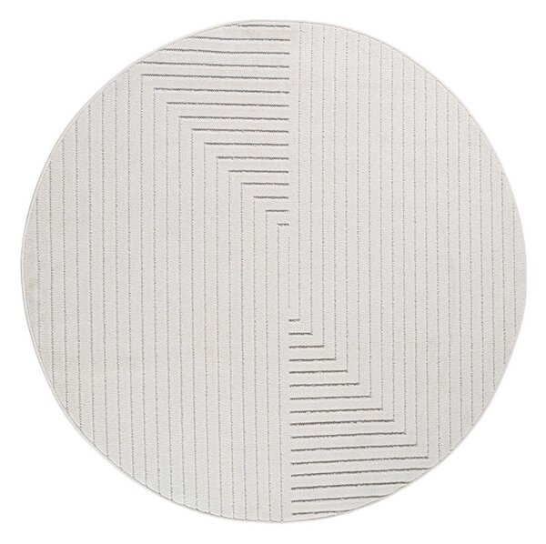 Tappeto da interno/esterno rotondo color crema ø 160 cm Nova 1202 – Ayyildiz Carpets