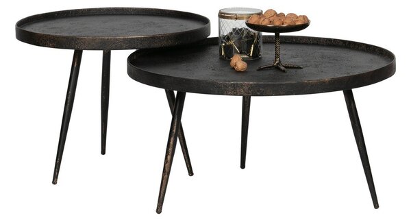 Tavolino nero , ø 76 cm Bounds - BePureHome