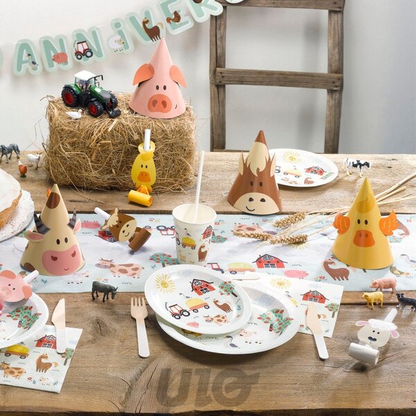 Set di tovaglioli 20 pz 33x33 cm Farm Animals – Homéa