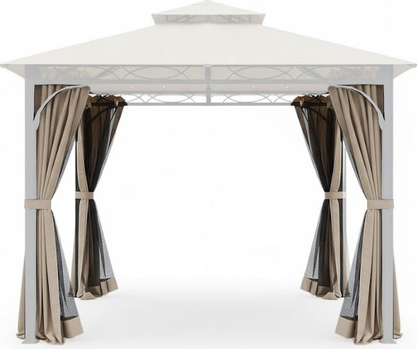 Amicasa Set Tende per Gazebo Oregon 3x3 mt