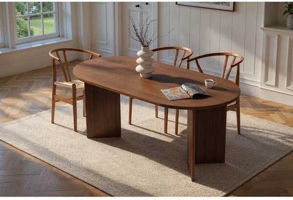 Tavolo da pranzo con effetto noce 89,5x180 cm Sablin – Kalune Design