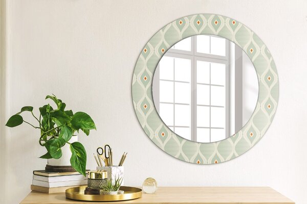 Specchio tondo con decoro Modello vintage leggero fi 50 cm