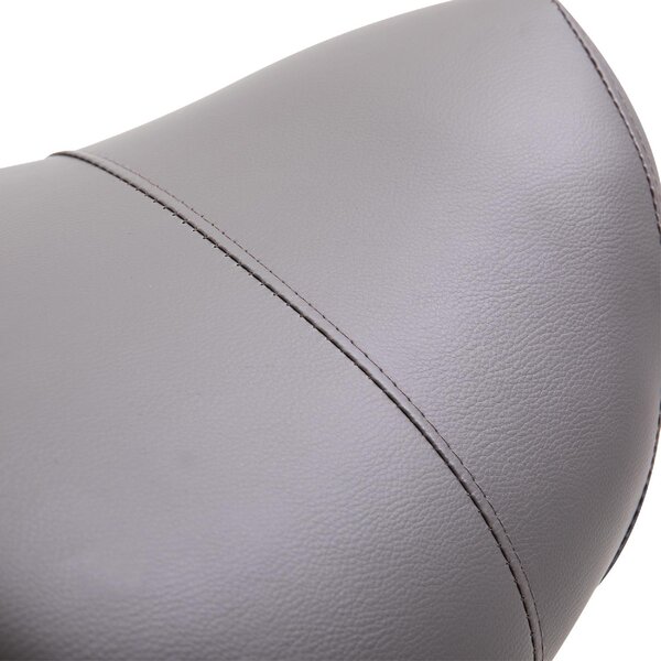 DecHome Sgabello con Ruote in Ecopelle colore Grigio