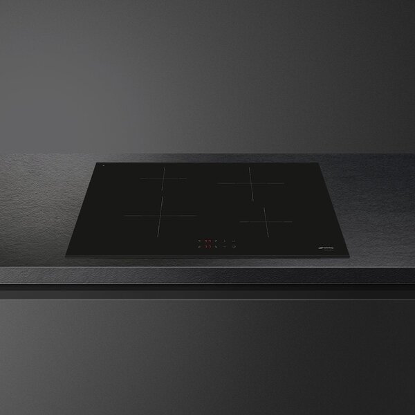 Smeg SI2741D Piano Cottura Induzione 4 Fuochi 75 cm Vetroceramica colore Nero