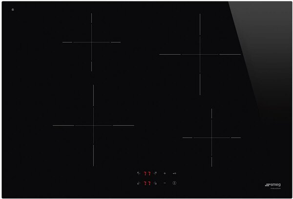 Smeg SI2741D Piano Cottura Induzione 4 Fuochi 75 cm Vetroceramica colore Nero