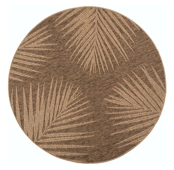 Tappeto da interno/esterno rotondo marrone ø 160 cm Timber 1403 – Ayyildiz Carpets