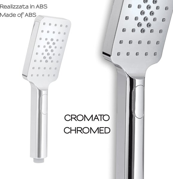 GEDY Soffione doccia doccetta 3 getti colore Cromo - GYHS 10310 G-Tech