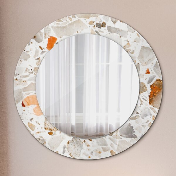Specchio rotondo stampato Background lastrico fi 50 cm