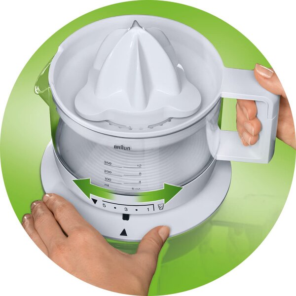Braun Spremiagrumi Elettrico Capacit 1 Litro Potenza 20 Watt colore Bianco - Multiquick 3 MPZ 9