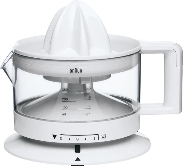 Braun Spremiagrumi Elettrico Capacit 0.35 Litri Potenza 20 Watt Colore Bianco - TributeCollection - CJ3000