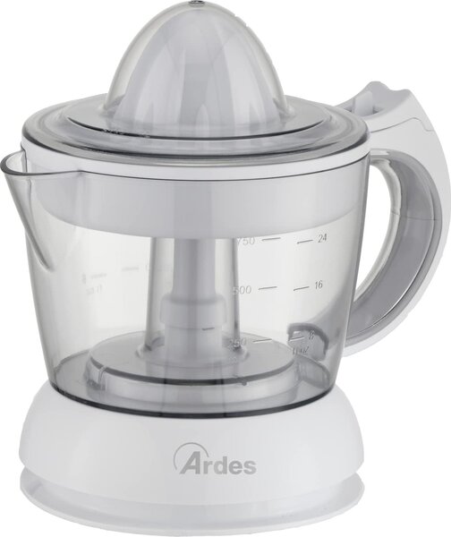 Ardes Spremiagrumi Elettrico Capacit 0.75 Litri Potenza 25 Watt con Coperchio colore Bianco - ARSPRE02