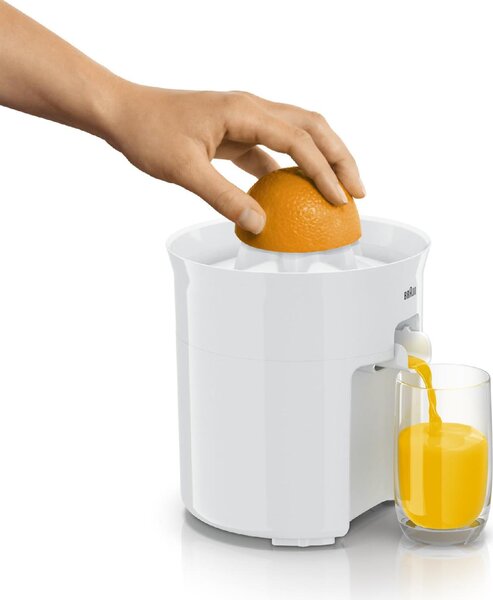 Braun Spremiagrumi Elettrico Capacit 0.35 Litri Potenza 60 Watt Colore Bianco - TributeCollection - CJ3050