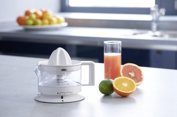 Braun Spremiagrumi Elettrico Capacit 0.35 Litri Potenza 20 Watt Colore Bianco - TributeCollection - CJ3000