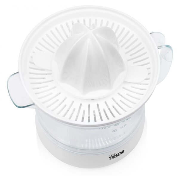 TRISTAR Spremiagrumi Elettrico Potenza 25 Watt Capacit 0,5 Litri Velocit 100 Giri/min colore Bianco - CP-3005