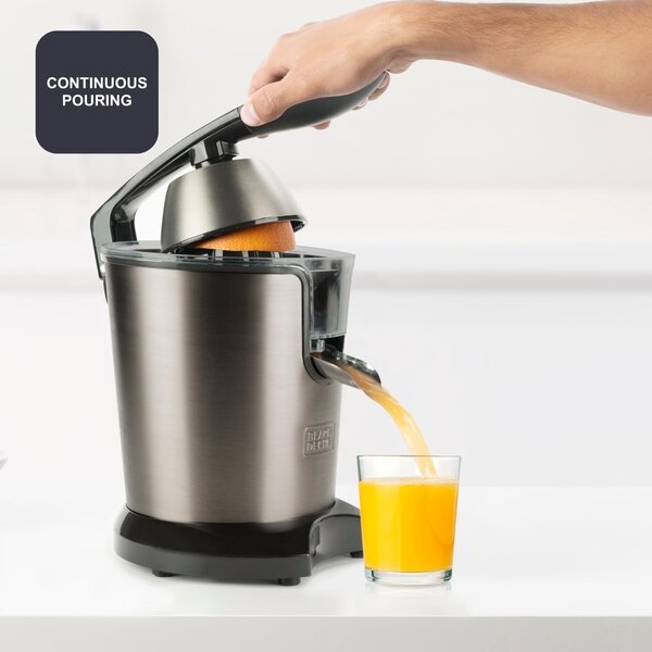 Black & Decker Spremiagrumi elettrico Potenza 350 watt Capacit 400 ml colore Inox - BXCJ350E