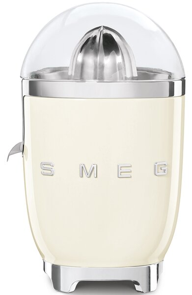 Smeg Spremiagrumi Elettrico Potenza 70 Watt con Funzione Anti-gocciolamento e Coperchio colore Panna Lucido - CJF11CREU 50's Style