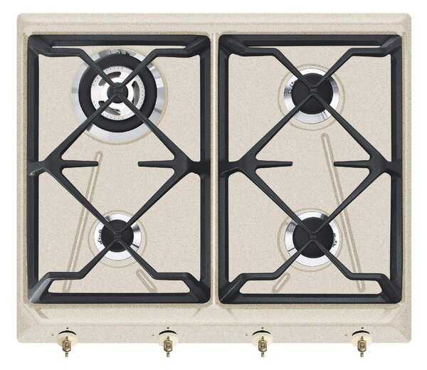 Smeg SRV864AVOGH2 Piano Cottura 4 Fuochi a Gas 60 cm colore Avena