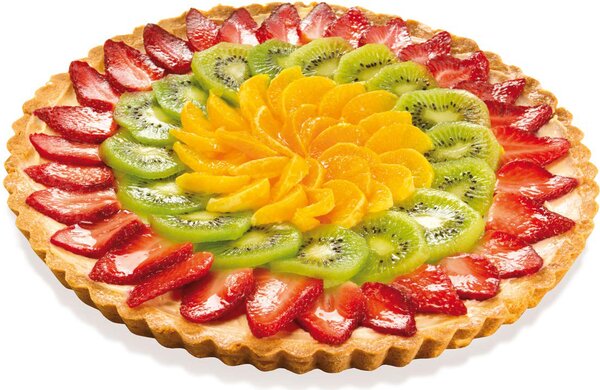 Tescoma Stampo per Dolci Crostata Antiaderente con Fondo Rimovibile 28 cm colore Grigio - Delicia