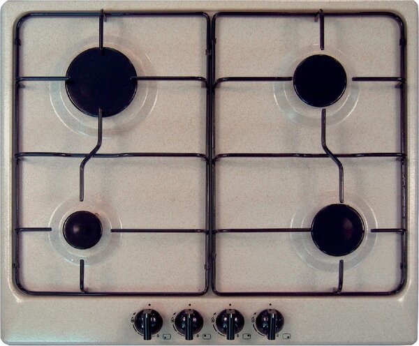 Plados STAR60 UG94 Serie Classica / Moderna Piano Cottura 4 Fuochi a Gas 60 cm colore Avena