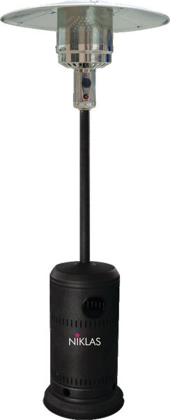 Niklas Stufa a Gas per Bombola GPL da Esterno Infrarossi Fungo Riscaldante 210 cm Potenza 13 kW colore Nero - AA035