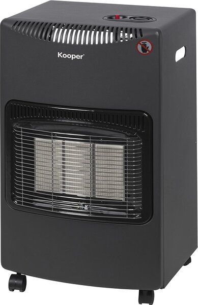 Kooper Stufa a Gas per Bombola GPL Infrarossi Portatile 3 potenze da 1,5 a 4,2 kW - 5914189