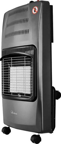 Ardes Stufa a Gas per Bombola GPL Infrarossi Portatile Potenza 4,2 kW Richiudibile con Regolatore colore Nero - AR383F Boxer Flex