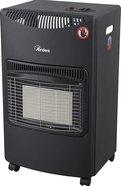 Ardes Stufa a Gas per Bombola GPL Infrarossi Portatile Potenza 4.2 kW colore Nero - AR382 Chalor Plus