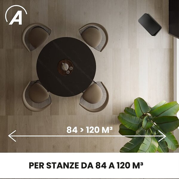 Ardes Stufa a Gas per Bombola GPL Infrarossi Portatile Potenza 4.2 kW colore Nero - AR382 Chalor Plus