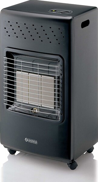 OLIMPIA SPLENDID Stufa a Gas per Bombola GPL Infrarossi Portatile Potenza 4.2 kW colore Nero - 99387 Stovy Infra Black