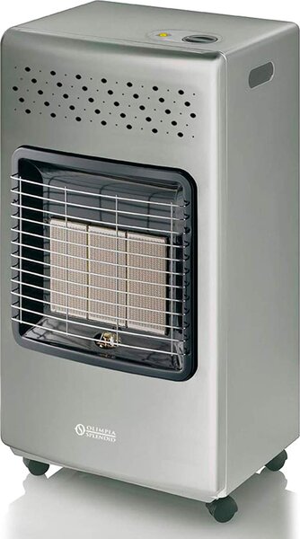OLIMPIA SPLENDID Stufa a Gas per Bombola GPL Infrarossi Portatile Potenza 4.2 kW colore Silver - 99386 Stovy Infra Silver