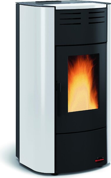 La Nordica-Extraflame Stufa a Pellet Idro Termostufa Ventilata 19 kW Capacit Serbatoio 35 Kg Volume Riscaldabile 545 m3 colore Bianco - 1289501 Ra