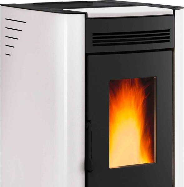 La Nordica-Extraflame Stufa a Pellet Ventilata Senza Canna Fumaria a Vista 6.5 kW Capacit Serbatoio 15 Kg Volume 186 m3 colore Bianco - 1280210 Ke