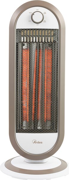 Ardes Stufa elettrica al Carbonio Infrarossi Potenza 900 watt Oscillante colore Bianco - AR4B01B