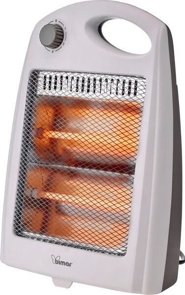 Bimar Stufa elettrica ad Infrarossi al Quarzo Potenza 800 Watt colore Grigio / Bianco - HR304