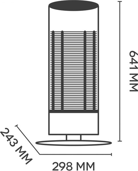 Argo Stufa elettrica al Carbonio Potenza 800 Watt 2 Livelli di potenza colore Nero Rosso - LOXO