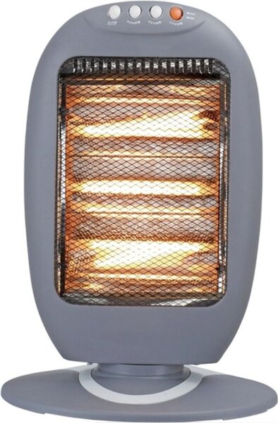 MASTER Stufa Elettrica al Quarzo da Terra Oscillante Potenza Max 1200 Watt 3 Livelli di Potenza - SA1220Q-R