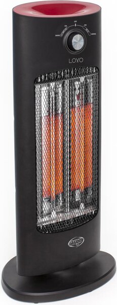 Argo Stufa elettrica al Carbonio Potenza 800 Watt 2 Livelli di potenza colore Nero Rosso - LOXO