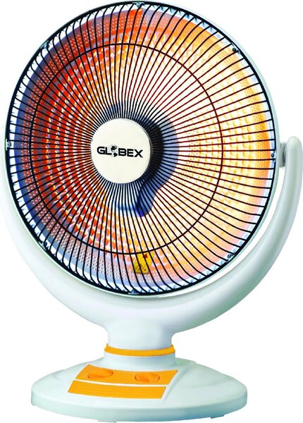 Globex Stufa Elettrica Alogena Oscillante Potenza 1000 Watt con 2 Livelli di Potenza Regolabili colore Bianco - Apollo