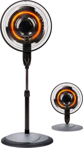 DCG Stufa Ventilatore 2 in 1 Oscillazione 70 Altezza Regolabile 116 cm Wi-Fi - VESA05