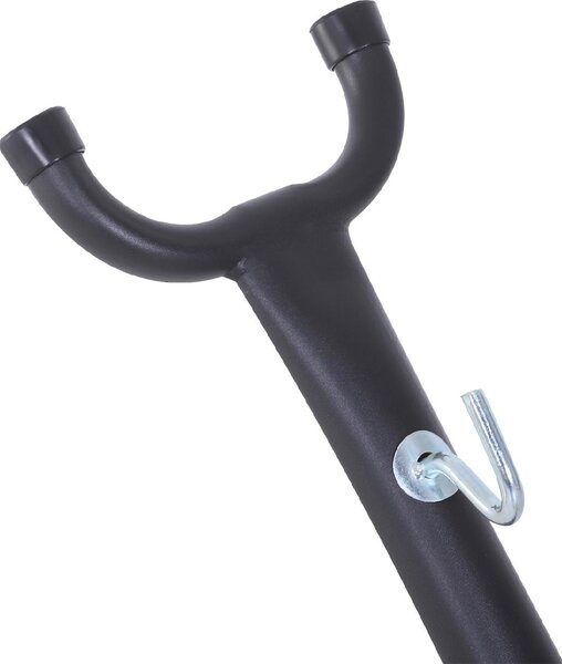VivaGarden Supporto per Amaca da Giardino in Metallo 280x120x110 cm Portata 150 Kg colore Nero