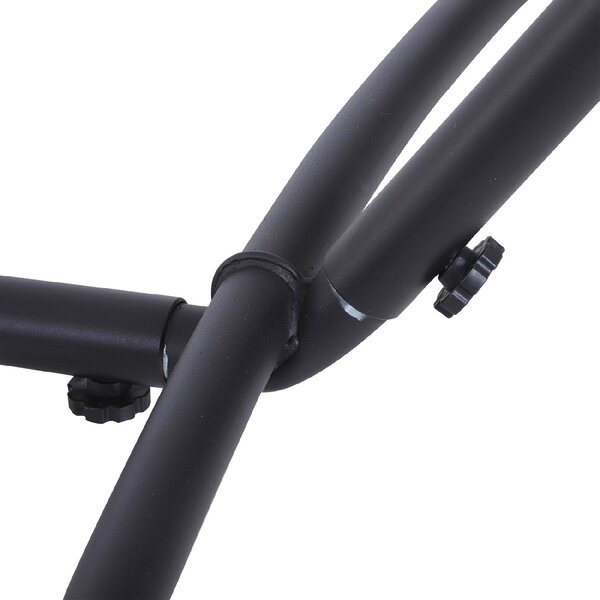 VivaGarden Supporto per Amaca da Giardino in Metallo 280x120x110 cm Portata 150 Kg colore Nero