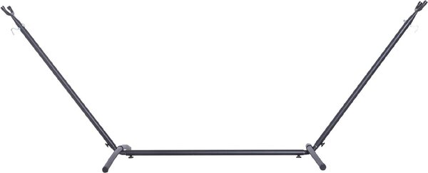 VivaGarden Supporto per Amaca da Giardino in Metallo 280x120x110 cm Portata 150 Kg colore Nero